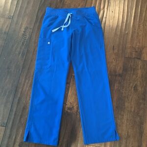 Figs royal blue scrub pants, kade, small petite